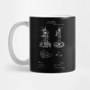 Drill Milling Machine Vintage Patent Hand Drawing Mug